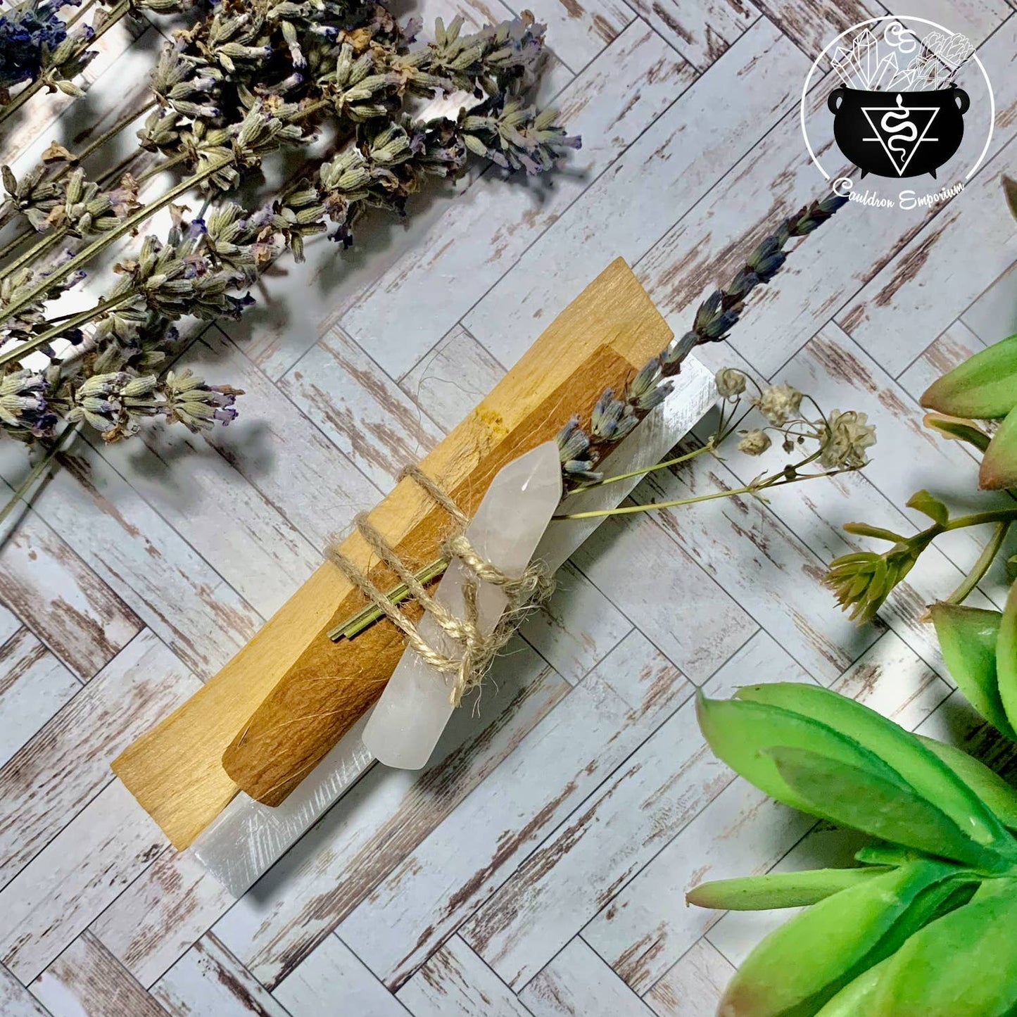 Palo Santo & Selenite Rose Quartz Bundle