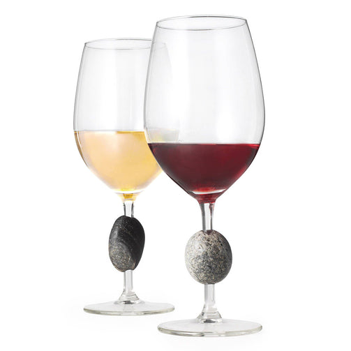 Set of Two: Touchstone Wine Glasses – Forest, Moon & Spoon