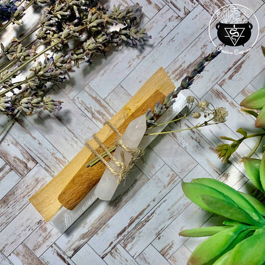 Palo Santo & Selenite Rose Quartz Bundle