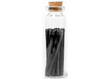 Black Wooden Matches In Glass Jar