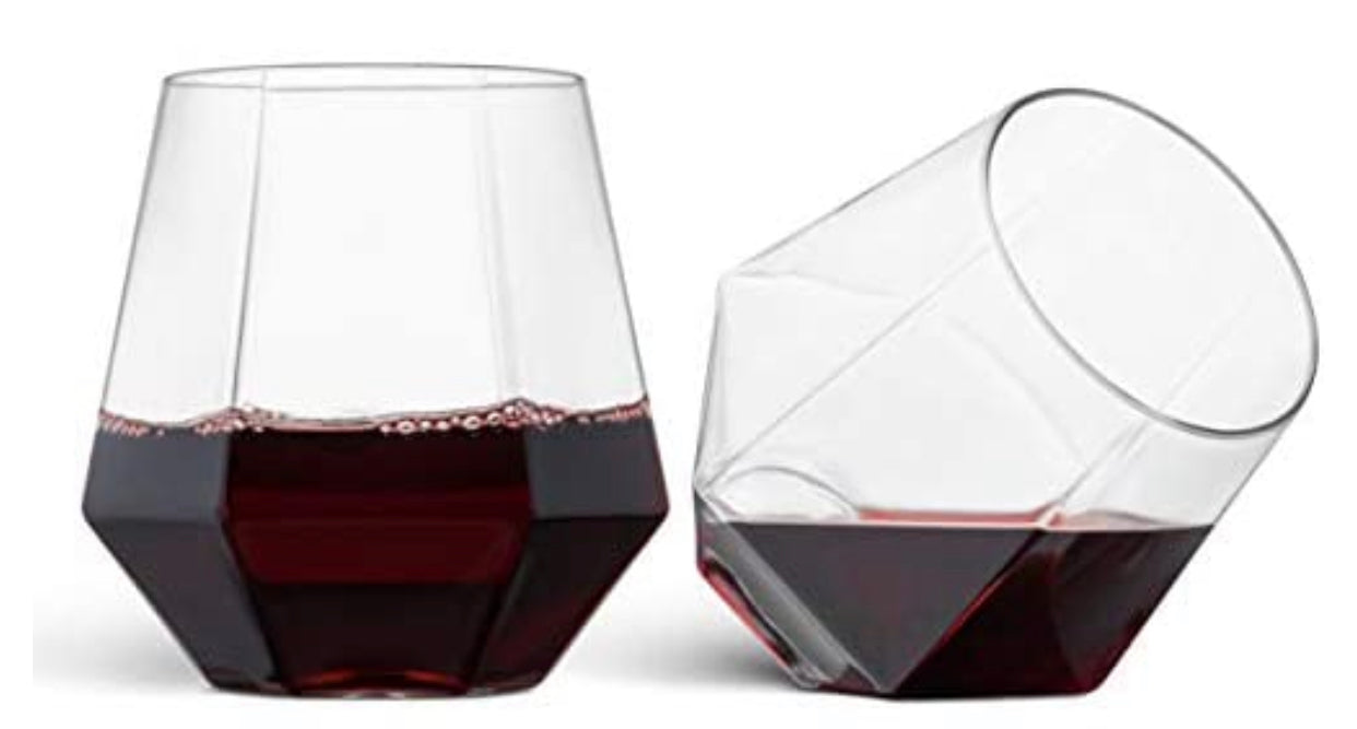 2 Stemless Glasses